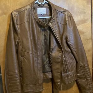 Faux Leather Brown jacket